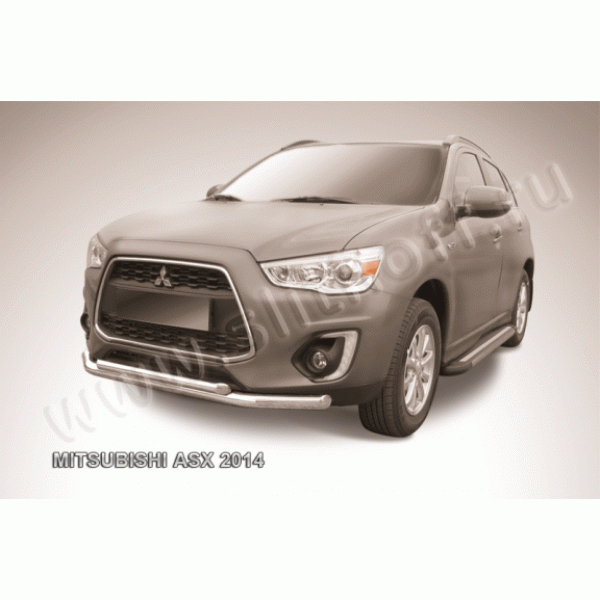 Защита переднего бампера Mitsubishi ASX с 2012 (двойная 2)