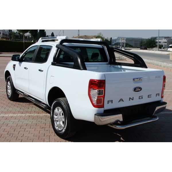 Защитная дуга кузова черная Ford Ranger с 2012 (Вариант 3)