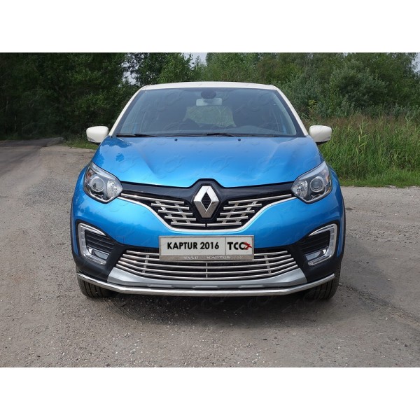 Накладка на решётку бампера Renault Kaptur с 2016