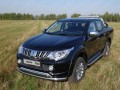 Защитная дуга кузова и заднего стекла со светодиодной фарой Mitsubishi L200 с 2015