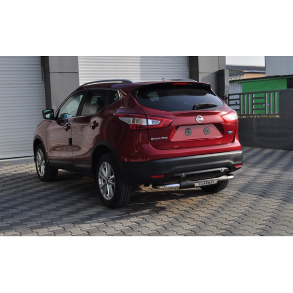 Защита заднего бампера Nissan Qashqai с 2014 (Nitro)