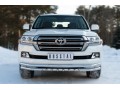 Защита переднего бампера Toyota Land Cruiser 200 с 2015 (Уголки и зубы)