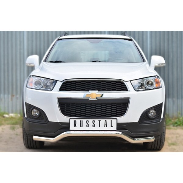 Защита переднего бампера Chevrolet Captiva с 2013 (Волна)