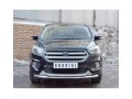 Защита переднего бампера FORD KUGA 2016-  D63 секции-D42 дуга