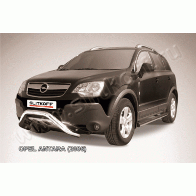 Защита переднего бампера Opel Antara 2006-2011 (Низкая "мини")