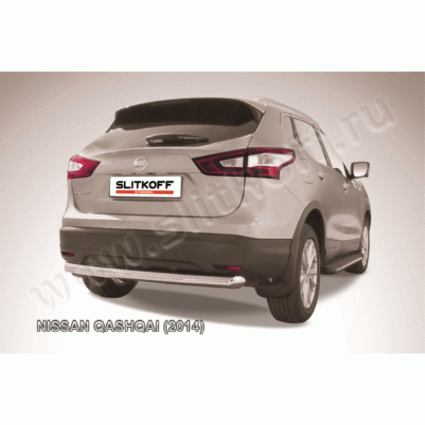 Защита заднего бампера Nissan Qashqai с 2014