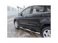 Защита порогов FORD KUGA 2016-  труба D76 с накладкой