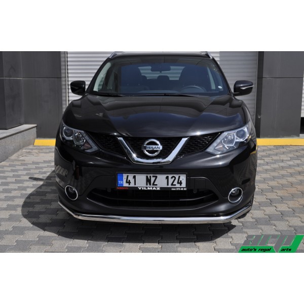 Защита переднего бампера Nissan Qashqai с 2014 (одинарная)