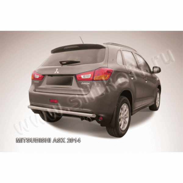 Защита заднего бампера Mitsubishi ASX с 2012 (одинарная 2)