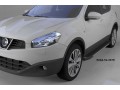 Пороги алюминиевые Onyx Nissan Qashqai 2006-2014