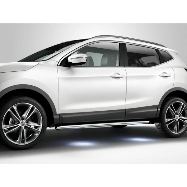 Оригинальные пороги с подсветкой Nissan Qashqai с 2014