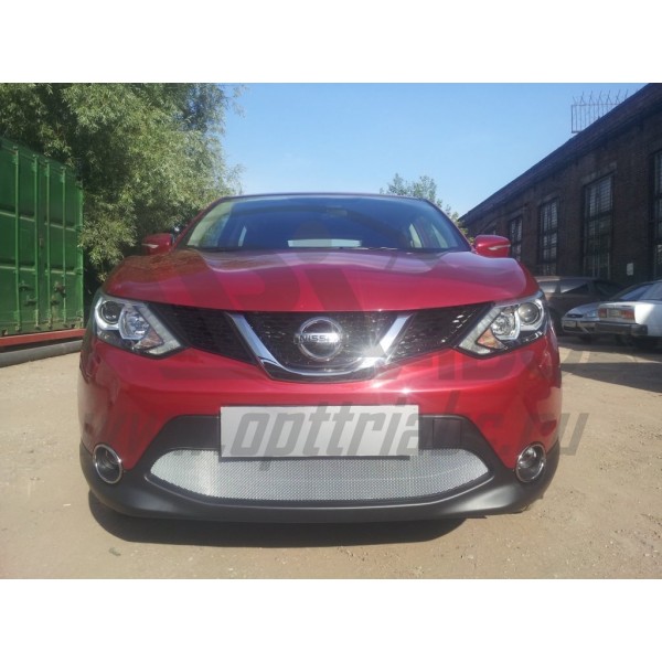 Защита радиатора Nissan Qashqai с 2014 (Chrome)