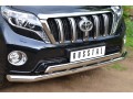 Защита переднего бампера Toyota Land Cruiser Prado 150 с 2013 (Двойная 3)