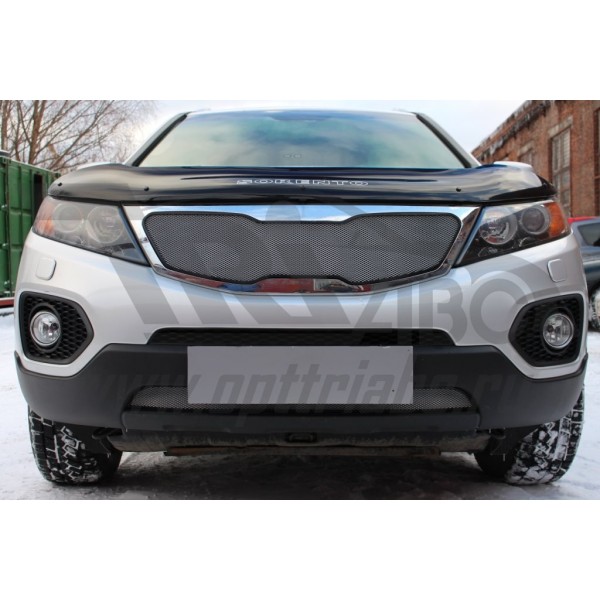 Защита радиатора KIA Sorento 2009-2012 (Chrome)