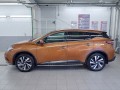 Защита порогов Nissan Murano с 2016 труба 75х42 овал с проступью