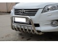 Защита переднего бампера Toyota Rav4 c 2010-2012 скоба низкая + акула