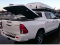 Крышка кузова пикапа белая/чёрная для Toyota Hilux 2015- по Н В (двойная кабина)