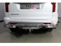 Защита заднего бампера Mitsubishi Pajero Sport c 2021 (уголки двойные) 76,1/42,4 мм