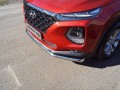 Защита переднего бампера d60 для Hyundai Santa Fe 2018-