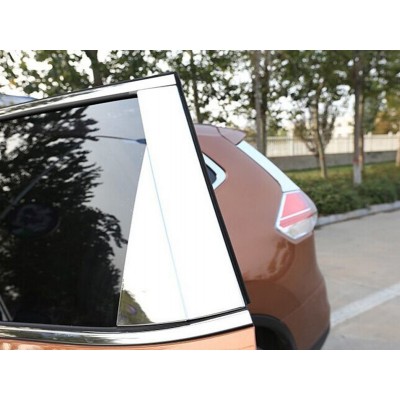 Накладки на стойки дверей, 8 частей, хром Nissan X-Trail с 2014