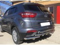 Защита заднего бампера Hyundai Creta c 2016 G тройная