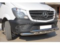 Защита переднего бампера Mercedes-Benz Sprinter с 2012 двойная с перемычками