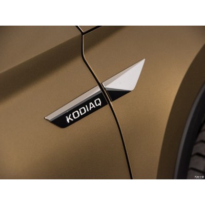 Накладка на крыло и переднюю дверь с логотипом, ABS хром Skoda Kodiaq c 2016