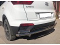 Защита заднего бампера Hyundai Creta c 2016 двойная (1 длинная, 2 коротких)