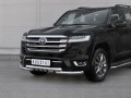 Защита переднего бампера Toyota Land Cruiser 300 c 2021 d76 секции-d76 уголки+клыки