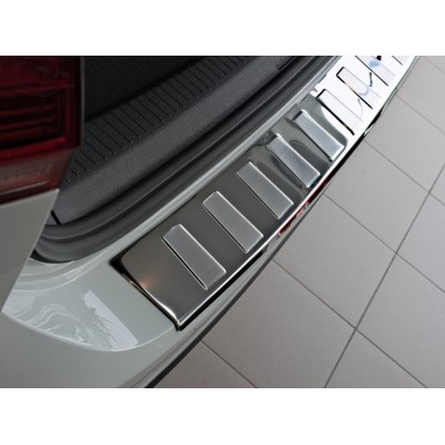 Накладка на задний бампер "трапеция" матовая BMW X3 с 2013