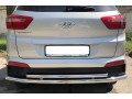 Защита заднего бампера Hyundai Creta c 2016 двойная