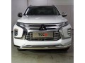 Защита переднего бампера Mitsubishi Pajero Sport c 2021 нижняя (овальная) 75х42 мм