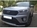 Защита переднего бампера Hyundai Creta c 2016 двойная