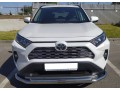 Защита переднего бампера Toyota Rav4 c 2019 двойная с двумя подгибами