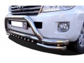 Защита переднего бампера Toyota Land Cruiser 200 c 2007-2015 акула + скоба