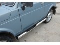 Боковые подножки Lada Niva c 2021 труба с проступью