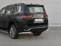 Защита заднего бампера Toyota Land Cruiser 300 c 2021 уголки d76 секции