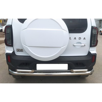 Защита заднего бампера Lada Niva Travel c 2021 d60/42