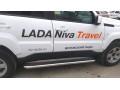 Боковые подножки Lada Niva Travel c 2021 с накладным листом