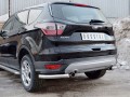 Защита заднего бампера FORD KUGA 2016-  уголки D63 секции