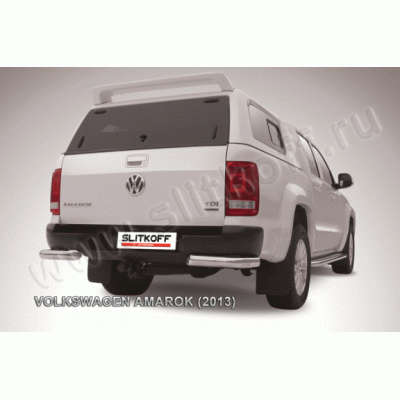 Защита заднего бампера Volkswagen Amarok с 2010 (Уголки 2)