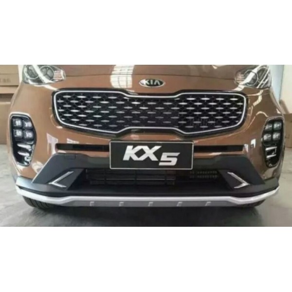 Накладка на передний бампер Kia Sportage с 2016