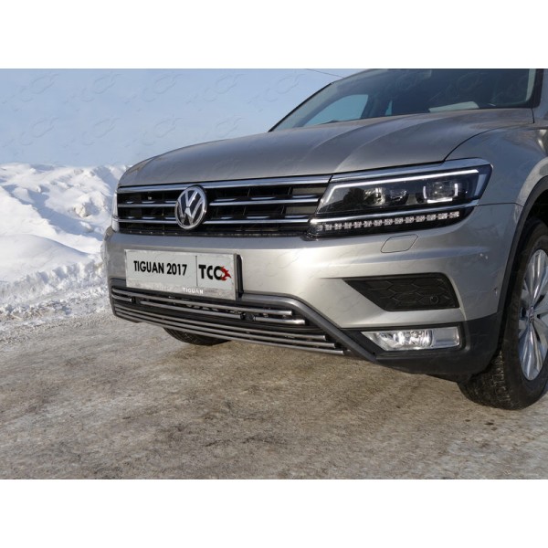 Решетка радиатора нижняя 16 мм (Пакет Offroad) Volkswagen Tiguan с 2017