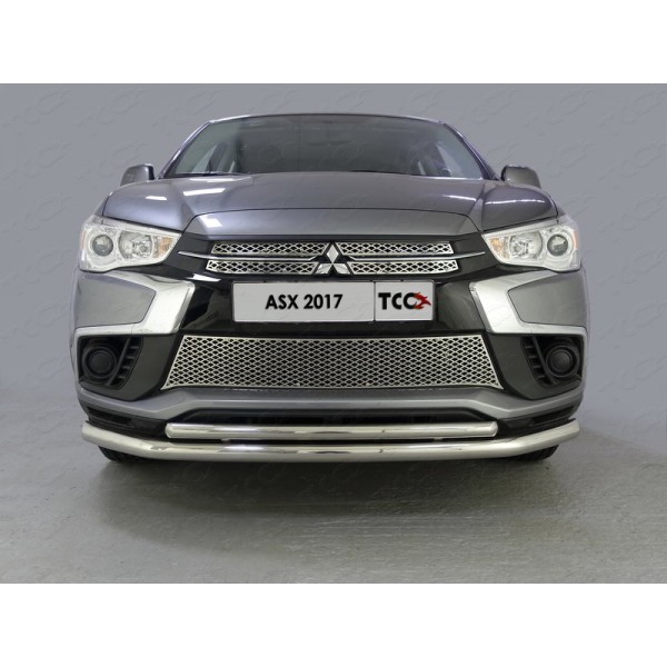 Защита переднего бампера Mitsubishi ASX с 2017 (двойная)