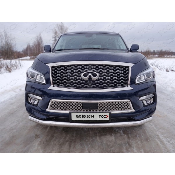 Защита переднего бампера INFINITI QX80 2014- 76,1 мм