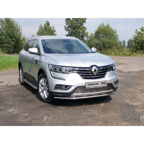 Защита переднего бампера  RENAULT KOLEOS 2017- 42,4 мм  или 60,3 мм