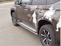 Защита порогов Mitsubishi Pajero Sport с 2015