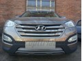 Защита радиатора Hyundai Santa Fe с 2012 (Chrome)