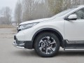 Защита переднего бампера HONDA CR-V 2017- D63 секции-D63 секции с декором