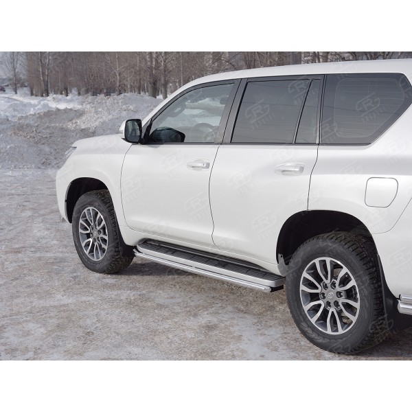 Защита штатных порогов Toyota Land Cruiser Prado 150 с 2017